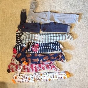 Lot of 7 Pajamas for 12 month old